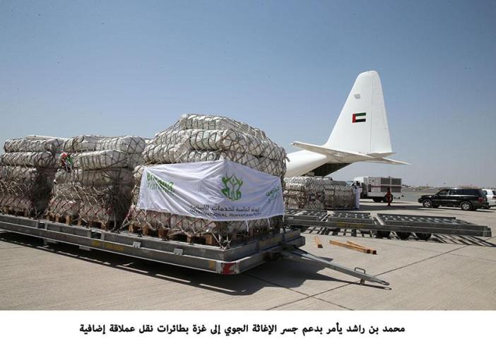 .محمد بن راشد يأمر بدعم جسر الإغاثة الجوي إلى غزة بطائرات نقل عملاقة إضافية