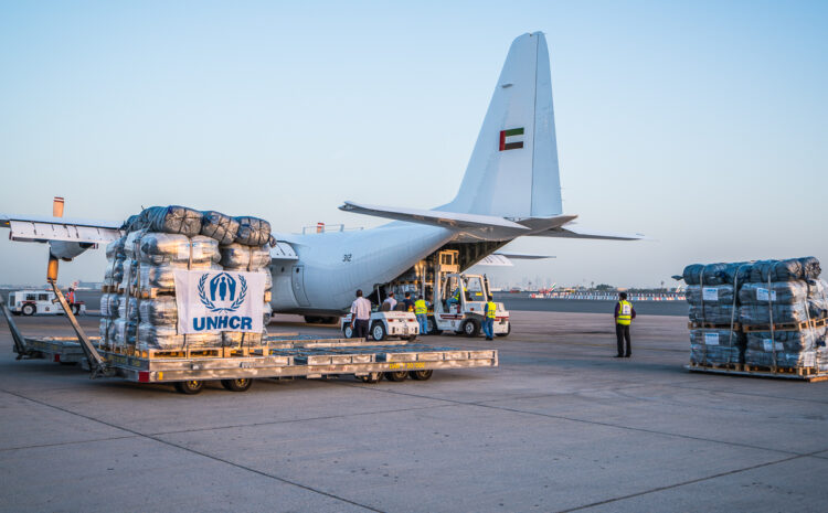  The United Arab Emirates responds to the UNHCR appeal and funds airlifts of emergency humanitarian relief for Mediterranean sea arrivals in Greece